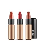 KIKO Milano Velvet Passion Matte Lipstick Kit | Lippen-Set Mit 3 Lippenstiften Mit Mattem Finish