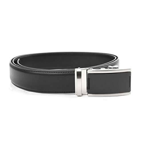 Ratchet Belt for Men |Genuine Leather, Perfect Fit for Waist Sizes 26 to 48 inches