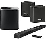 Bose Home Theater System Smart Ultra Dolby Atmos Soundbar, Bass Module 700 2X Wireless Surround Speaker, Black