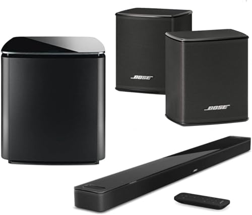 Image of Bose Home Theater System Smart Ultra Dolby Atmos Soundbar, Bass Module 700 2X Wireless Surround Speaker, Black
