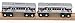Munipals Septa Regional Rail Silverliner V -- 2 Car Set Wooden Commuter Train Car