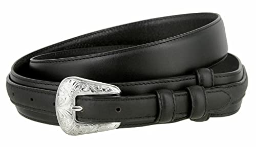 Image of Belts.com Western Buckle Belt Oil Tanned Genuine Leather Ranger Belt 1-3 /8 inch(35mm) Taper to 3 /4 inch(19mm) Wide-Multiple choices
