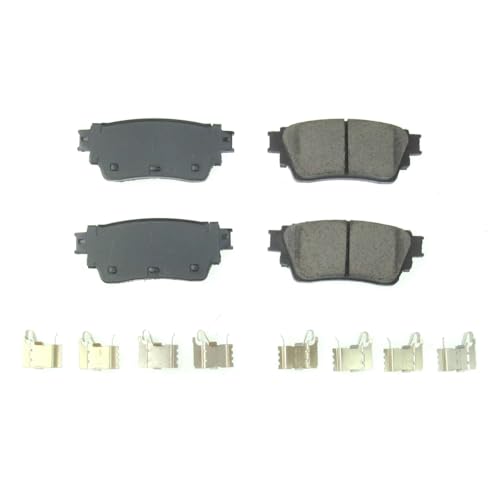 Image of PowerStop Rear Brake Pads for Nissan Altima 2019-25 | Nissan Kicks 2021-24 - Z17 Ceramic Brake Pads with Installation Hardware, 17-2200