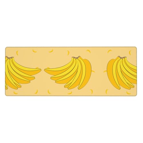 WZYCWB Tappetino per mouse a forma di banana, 30 x 80 cm, adatto per computer portatili e ambienti d'ufficio