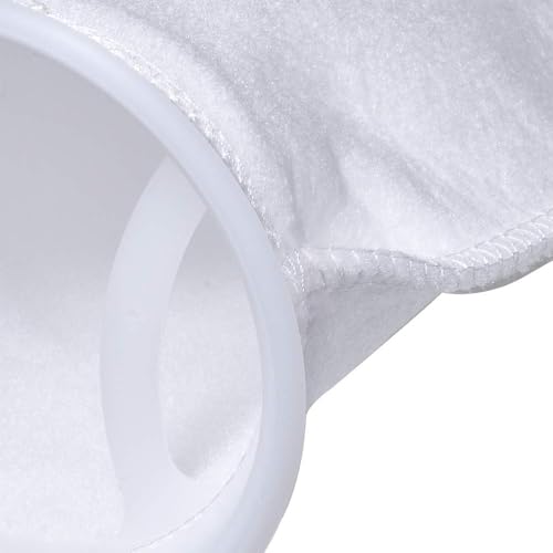 Image of ALEGI 10Pack Aquarium Filter Socks 4 inch by 7 Inch Long, 200 Micron - 4 Inch Ring Aquarium Felt Filter Bags