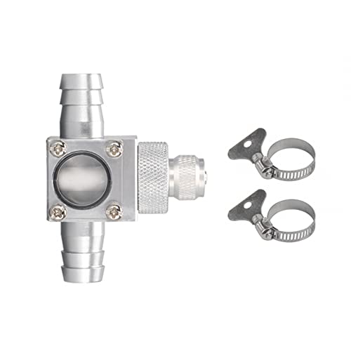 MiOYOOW Medidor de burbujas de CO2, atomizador difusor de CO2 de aleación de aluminio reactor difusor de CO2 para acuario resistente a la corrosión con ventana visual para tubos de 12/16 mm MiOYOOW Medidor de burbujas de CO2, atomizador difusor de CO2 de aleación de aluminio reactor difusor de CO2 para acuario resistente a la corrosión con ventana visual para tubos de 12/16 mm