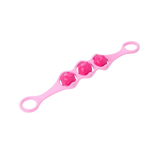 BUTIFULSIC Lightweight Muscle Roller Massager 3D Ergonomic Handle Deep Tissue Ball Roller 35cm Rosy Foot