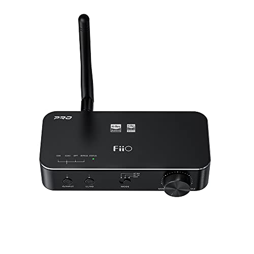 FiiO BTA30PRO Bluetooth Receiver Portable Transmitter Stereo Wireless High Resolution aptX/LDAC DSD256 Optical/Coaxial/Line-Out for PC/TV/Speaker/Home Audio