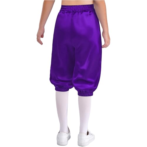 Big Boys Girls Victorian Capri Pants High Waist Elastic Shorts Renaissance Fairs Bloomer2