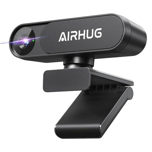 AIRHUG 4K UHD USB Webcam No Mic with Privacy Cover for Secure Meetings - 16MP Sony Sensor, PDAF Fast Focus, 63° Gold FOV, Auto Light Balance, Streaming Camera Without Audio for PC/Laptop/Desktop