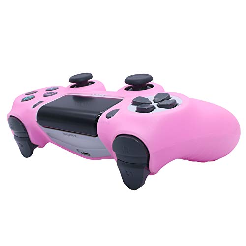 Image of Ralan Silicone Controller Skin Protector for PS4 - Pro Thumb Grip x6, Skull Cap Grip x2 (Camouflage Pink+White Pink)