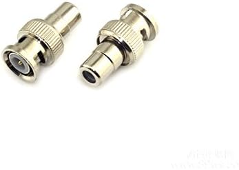 10 Pack Adaptador RCA Hembra a BNC Macho para Video CCTV miniatura 3