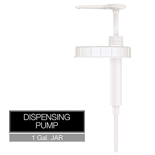 Bon Vital' Pump for 1 Gallon Jars, Works with Thick Massage Cremes and Balms, Easily Dispense Massage Product with One Hand for Convenient Use for Massage Therapists, Fits on 1 Gallon Jars