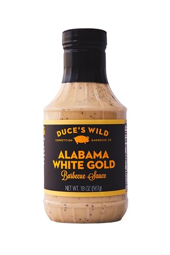Duce’s Wild Alabama ‘White Gold’ BBQ Sauce - Creamy Award-Winning Mayo-Based Alabama White...