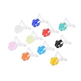 Tomvorks Schwimmen Nasenklammer Ergonomisch Wasserdicht 20PCS 10 Farben Silikon für Erwachsene