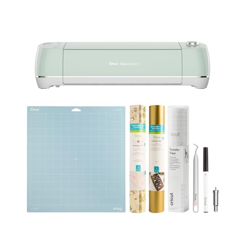Cricut Explore Air 2 Cutting Machine (Mint) | Vinyl Starter Kit