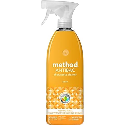 Method Antibacterial All-Purpose Cleaner Spray, Citron, Kills 99.9% of Household Germs, 28 Fl Oz Cover
