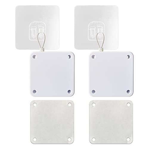 【Materiali Di Alta Qualità】Il chiudiporta automatico è costituito da un guscio in plastica ABS di alta qualità e da una fune d'acciaio 304, resistente all'ossidazione, alla corrosione e alle alte e basse temperature. La fune d'acciaio di alta qualità, lunga 1,2 m, ha superato più volte test di trazione ed elasticità.