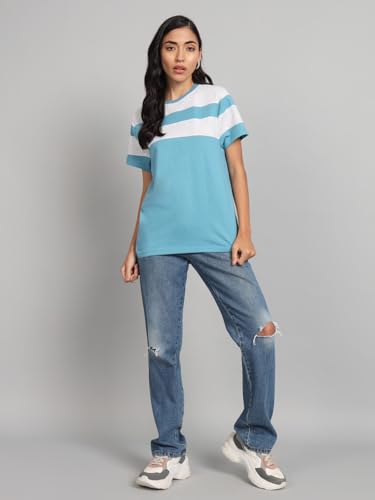 Image of THE DRY STATE Women Half Sleeves Cotton Tshirt