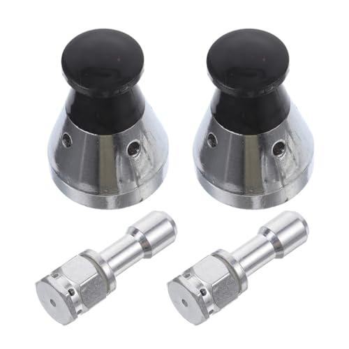 COOPHYA Válvula de Seguridad de Acero Inoxidable y Plástico, Juego de 4 Piezas Grandes 50kpa con Regulador y Varilla de Escape, Repuestos para Cocina Eléctrica Segura