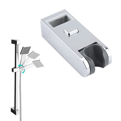 DEWIN Supporto per Soffione Doccia, 30mm x 15mm Supporto Doccia Regolabile Barra di Scorrimento Quadrata Regolabile S Strumento di Supporto per Supporto Testa