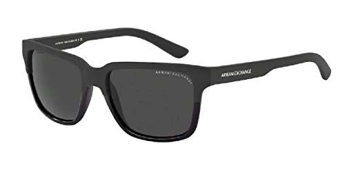 Armani Exchange AX4026S Square Sunglasses For Men For Women +BUNDLE with ACCESSORY EYEWEAR KIT