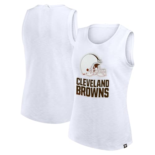 Fanatics Women's White Cleveland Browns Slub Tank Top