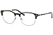 Original Penguin The Princeton BK Black Plastic Square Eyeglasses 50mm