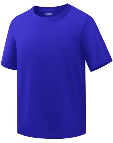 Image of Boys Shirts Athletic Dry Fit Neon T Shirts Short Sleeve Kids Youth Moisture Wicking Quick Dry Sports Training Performance Tee