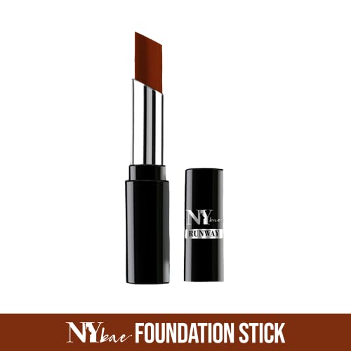 Image of NY Bae Almond Oil Infused Foundation, Concealer, Contour, Color Corrector Stick For Dark Skin - Runway Range - Backstage Touch Up in Espresso 13