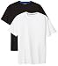 Amazon Essentials Men’s 2-Pack Performance Short-Sleeve T-Shirts, Black/White, Large
