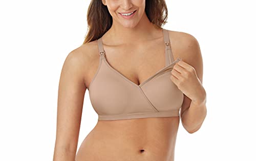 Playtex Womens Maternity & Shaping T-Shirt Wirefree Us4958 Nursing Bras, Café Au Lait, Medium Us #TOP1