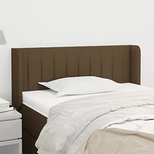 KATERYY Cabecero de Tela Gris Oscuro 93x16x78/88 cm,Cabecero de Cama Elegante con Orejas Grandes para un Soporte Lumbar óptimo Cabeceros, pies de Cama