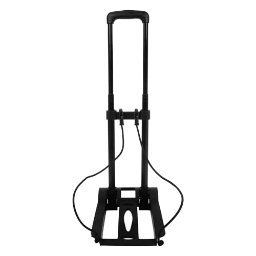 Carretilla plegable portátil con 2 ruedas y ganchos miniatura 1