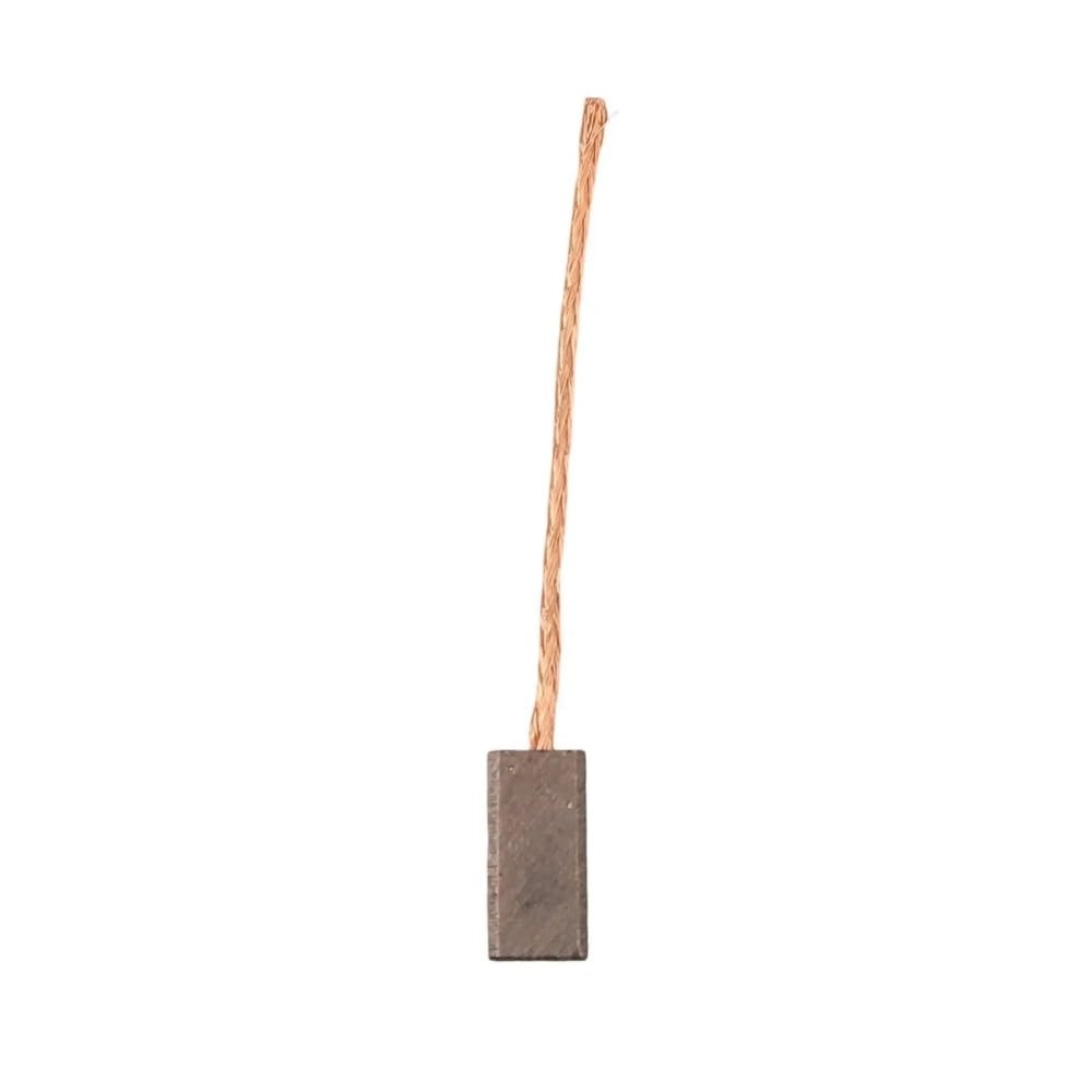 Części mechaniczne generatora ogólnego przeznaczenia, 8 sztuk/opakowanie, 5 x 5 x 10 mm miedziane szczotki węglowe, odpowiednie do szlifierek kątowych, młotków i narzędzi obrotowych