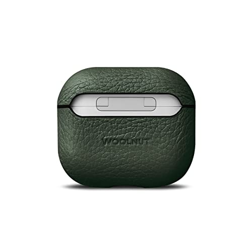 WOOLNUT Leather Case for AirPods 3rd Gen - Cognac Green Cover - Image 3