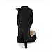 Allegra K Women's Rounded Toe Stiletto Heel T-Strap Dress Pumps (Size US 9) Black
