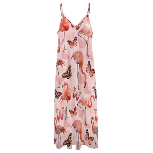 Robe Longue Papillon Fluide Contre la Chaleur de l'Été - 3