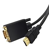Large compatibilité : cet adaptateur HDMI vers VGA au design compact transmet et convertit directement le signal numérique des appareils HDMI compatibles avec les ordinateurs portables, PC, ordinateurs de bureau, lecteurs DVD, box TV, etc. à signal ogique VGA appareils TV, projecteur et moniteur.