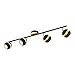 Produktbild EGLO LED Deckenlampe Nocito, 4 flammige Deckenleuchte, Deckenstrahler aus Metall, Wohnzimmerlampe in Schwarz, Gold, Flurlampe, Spots inkl. GU10 Leuchtmittel, warmweiß