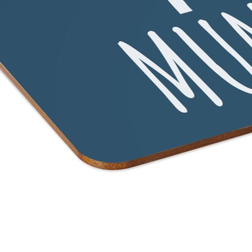 Sets de table bleu Munch Time souples et naperons grand format liège