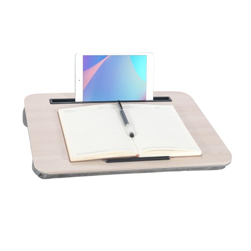 Portable Laptop Desk with Cushion and Tablet Slot