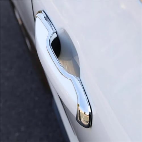Pegatinas cromadas para manija de puerta de coche Volvo XC60 accesorios de marco exterior 5