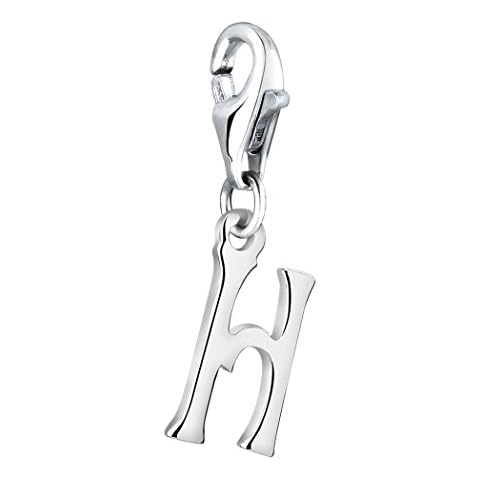 Nenalina Charm Letter H Pendant, for All Brands of Charm Bracelets and Necklaces, Made of 925 Sterling Silver, 713237-000 Cover