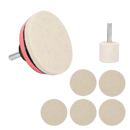 Kit de pulido de vidrio con óxido de cerio, polvo eliminador de rayones de grado profesional con almohadillas de lana y disco para faros, espejos de parabrisas de automóvil, 100 - imagen 9