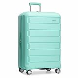 Traveler's Choice Pagosa Hardshell Expandable Luggage with Spinner Wheels, Mint, 30-Inch Large