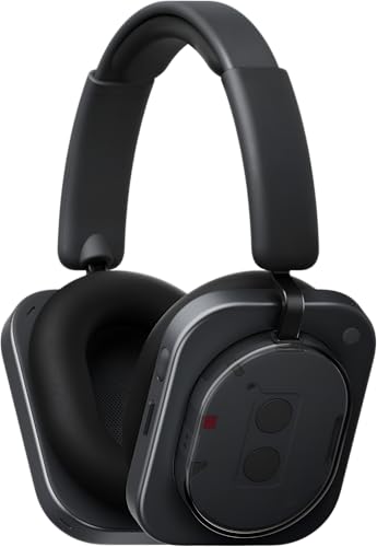 Image of CMFF Headphones (1) One Hybrid Active Noise Cancelling Headphones, Wireless Over-Ear Headphone with 6 Mics, 81Hrs Playtime, Hi-Res Audio, KLF-Tuned, Spatial Sound, Comfort Fit & Fast Charging Black
