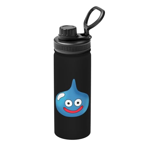 ドラクエ 魔法瓶 水筒 スポーツウォーターカップ スポーツボトル 直飲み ステンレス マグ ボトル 大容量 ポータブル こぼれ防止 持ち手付き 真空断熱 持ち運びが簡単 保温保冷 アウトドア 登山 自転車 遠足 男女兼用 18oz