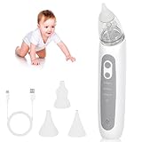 Aspiratore Nasale Neonato Elettrico, Aspira Muco Neonato, 3 Punte in Silicone, 3 Livelli d...