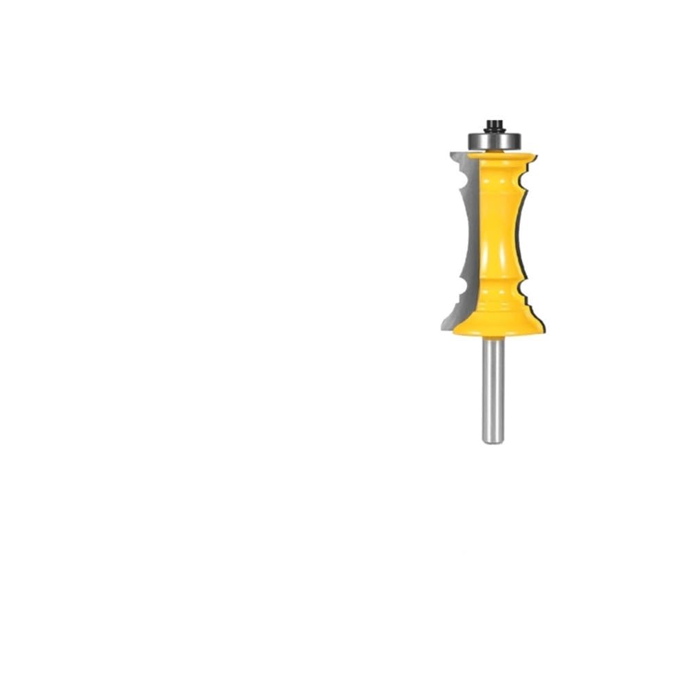 1 unidad/2 unidades de broca enrutadora de moldura de corona con vástago de 8mm, 12mm y 12,7mm, fresa for carpintería con cajón de puerta ingleteada for línea de pasamanos de madera(8x38.1x63.5)